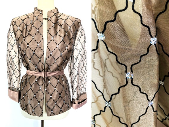 sheer gold jacket