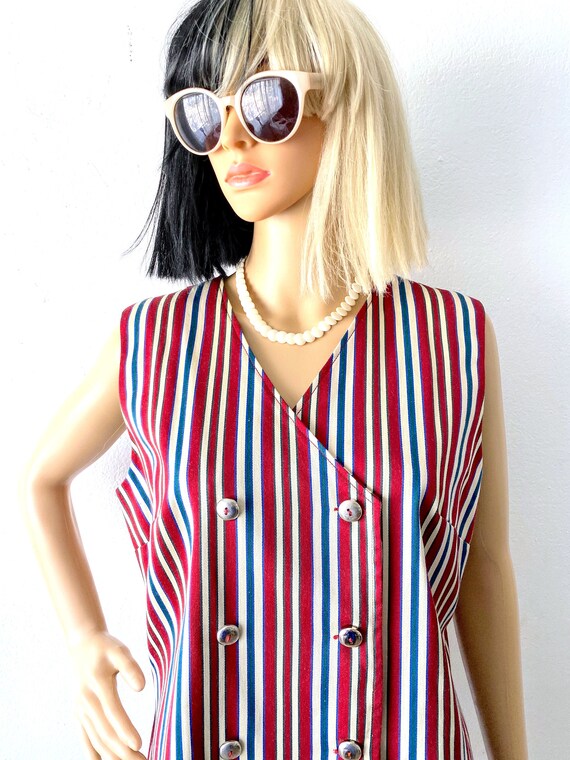 Vintage Mod Minidress | Summer Shift Dress | Retr… - image 5