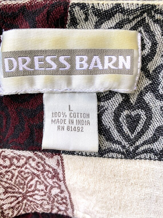 トップス NOSTALGIC PATCHWORK SEE-THROUGH TOPS Nostalgic patchwork see-through tops (round neck)