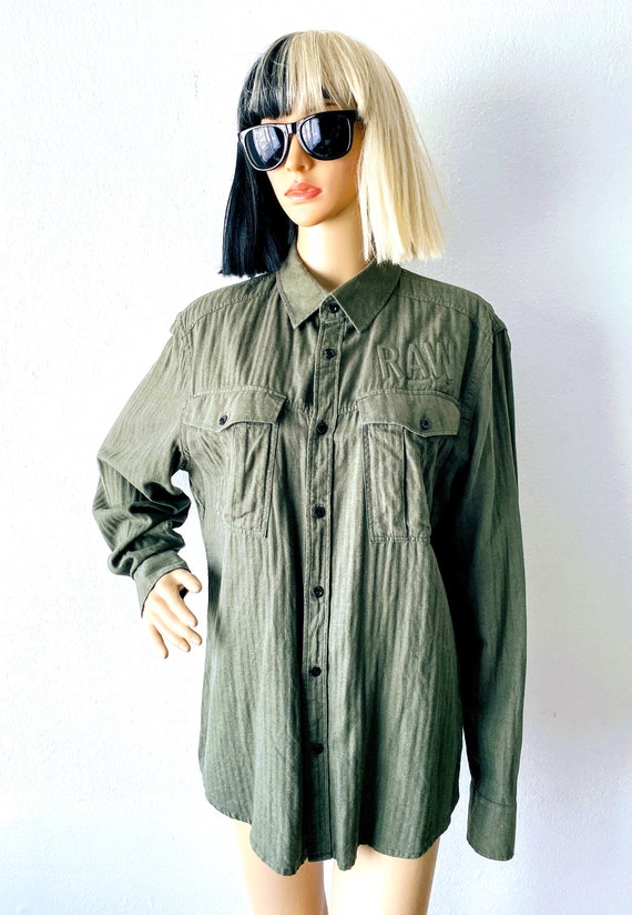 G-STAR RAW Button Front Shirt | Military Style Sh… - image 2