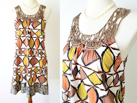 bcbg geometric dress