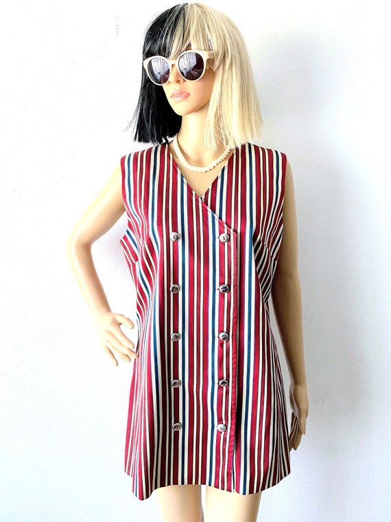 Vintage Mod Minidress | Summer Shift Dress | Retr… - image 7