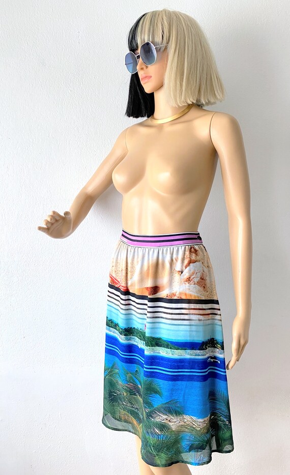 Island Skirt | Novelty Print Skirt | Tropical Ski… - image 5