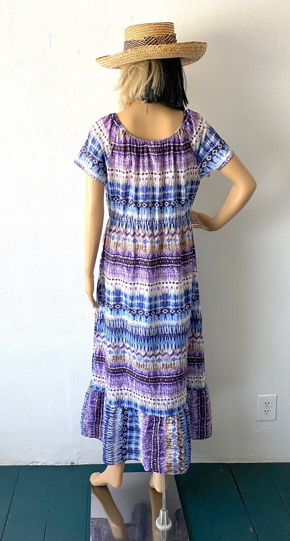 Vintage Cotton Maxi Dress | Summer Maxi Dress | L… - image 4