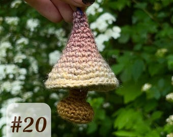 Fidget Mushroom #20 -  Sidewalk Sale - Silent Sensory Fidget Keychain