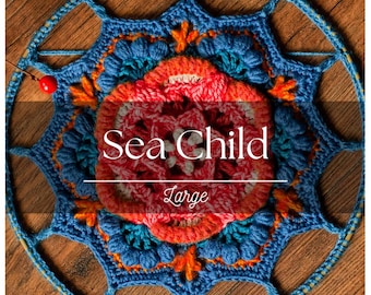 Sea Child, Large, Ponyo-Inspired Crochet Wall Hanging Decor - Comfort Character Limited Collection