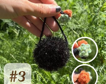 Soot Sprite #3, Cinnamon -  Sidewalk Sale- Sparkly Silent Sensory Fidget