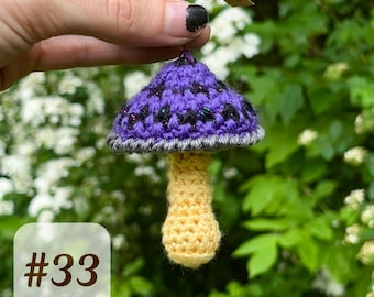 Fidget Mushroom #33 - Sidewalk Sale - Silent Sensory Fidget Keychain