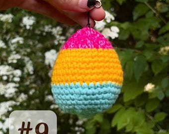 Squishy Egg #9 - Sidewalk Sale - Silent Sensory Fidget Keychain