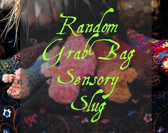Grab-Bag Sensory Slug - Customizable Crochet Fidget