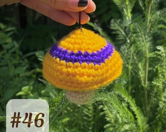 Fidget Mushroom #46 - Sidewalk Sale - Silent Sensory Fidget Keychain