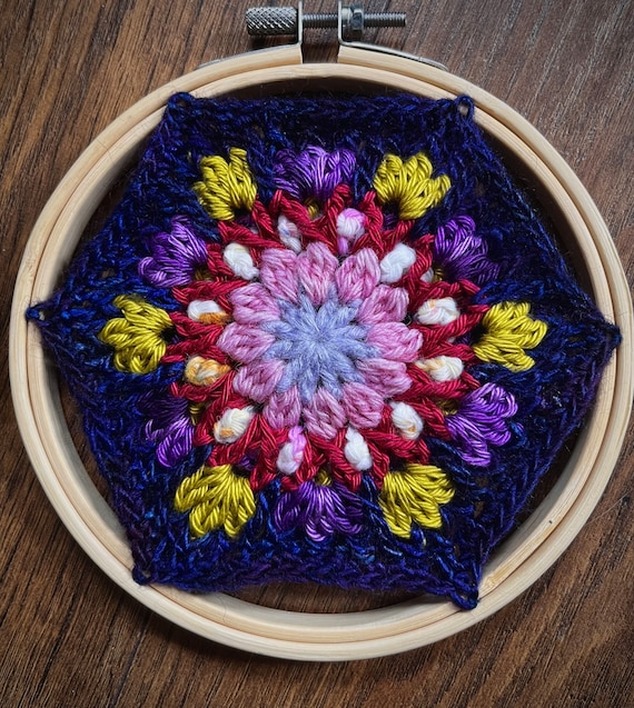 Mini Synesthesia Tile - Custom Crochet Wall Hanging