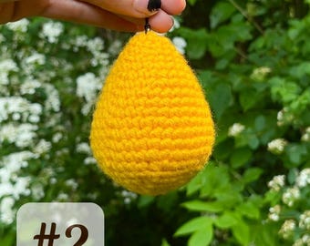 Squishy Egg #2 - Sidewalk Sale - Silent Sensory Fidget Keychain