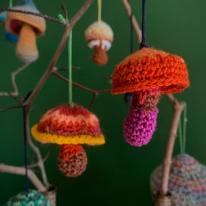 Synesthesia Mushroom - Custom Fidget - Crochet Ornament