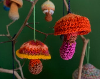 Synesthesia Mushroom - Custom Fidget - Crochet Ornament