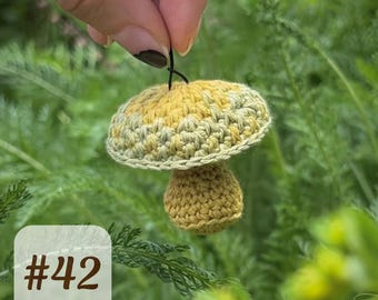 Fidget Mushroom #42 - Sidewalk Sale - Silent Sensory Fidget Keychain