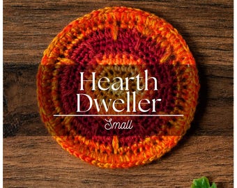 Hearth Dweller, Small, Calcifer-Inspired Crochet Wall Hanging Decor - Comfort Character Limited Collection
