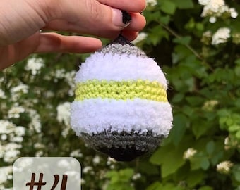 Squishy Egg #4 - Sidewalk Sale- Silent Sensory Fidget Keychain