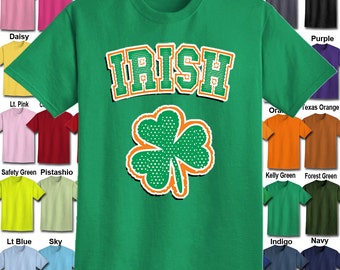 Irish Shamrock T-Shirt - Adult Unisex - We carry sizes S - 5XL in 30 Colors!