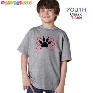 Costume d'Halloween de Carl ou Cosplay atomique Paw Zombie T-Shirt Boys jeunes image 2