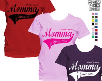 World's Finest Momma - Personalized with Year - Classic Fit Ladies' T-Shirt