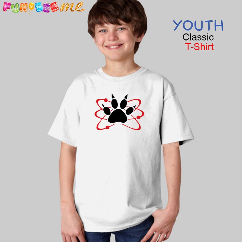 Costume d'Halloween de Carl ou Cosplay atomique Paw Zombie T-Shirt Boys jeunes image 1