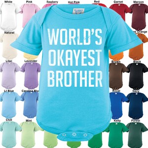 World&#39;s Okayest Brother Bodysuit - Boys / Girls