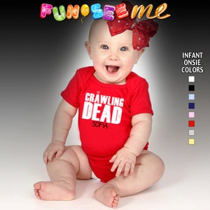 The Crawling Dead Bodysuit Girls Personalized with Name image 1