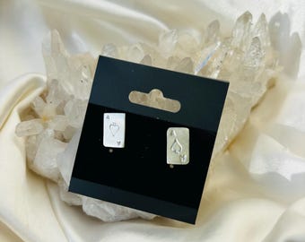 Playing Card Earrings