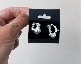 Recycled Sterling Silver Earrings - Classy Cute Boho Earrings