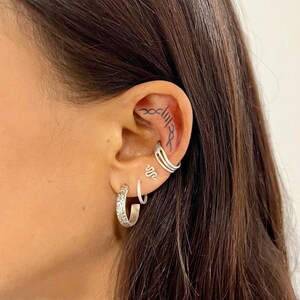 Miniature Snake Stud Earrings | Sterling Silver Studs