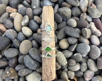 Custom Sea Glass Jewelry | Handmade with Lake Michigan Beach Glass | Sterling & Fine Silver Setting | Eco-Friendly Gift | Memorial Jewelry