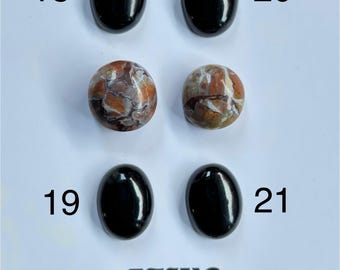 Hand-Cut Gemstone Cabochons | Turquoise, Opal, Lace Agate, Chrysocholla & More | Unique, Vibrant Gemstones for Jewelry Making | Perfect for