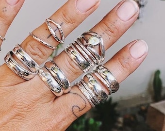 Sterling Silver Stacking Ring Bands