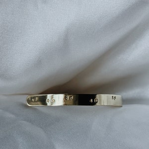 San Fransisco 49ers Jewelry | Gold Brass Stamped Cuff | Superbowl Outfit