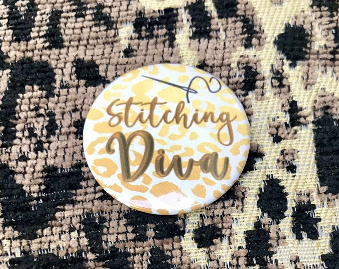 Stitching Diva Needle Minder Magnet --Gift or Stocking Stuffer