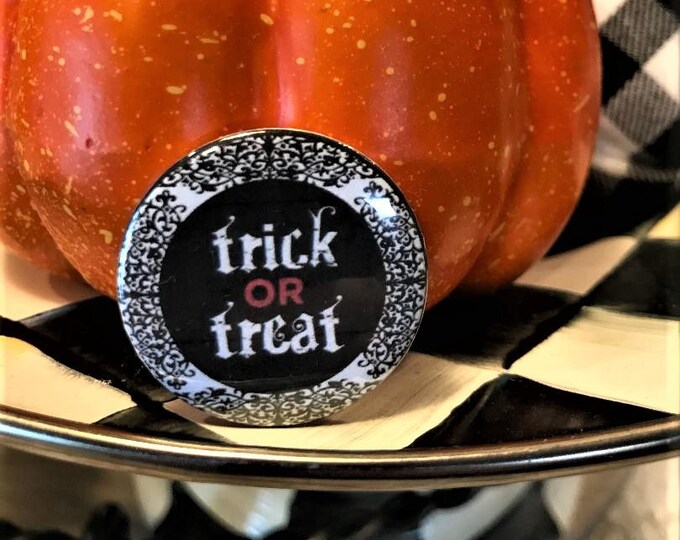 Trick or Treat Halloween Needle Minder Magnet --Gift or Treat for Stitchers