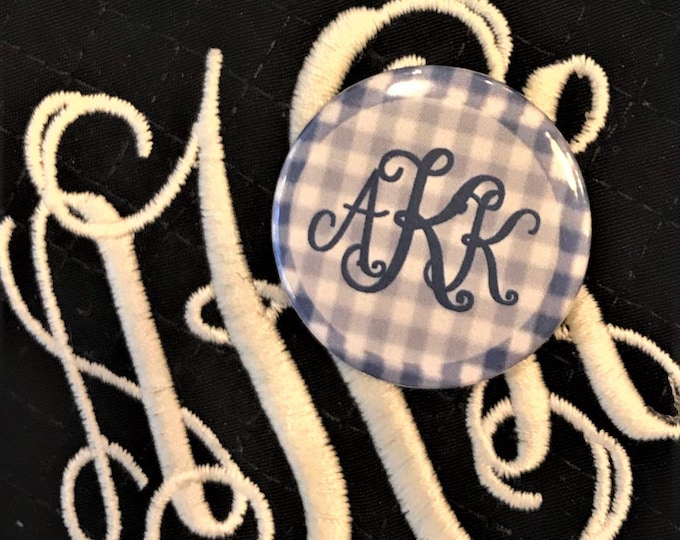 New! Monogrammed Needle Minder Magnet for You, Your stitching Group, Class, Retreat, etc.--Great Gift or Stocking Stuffer!
