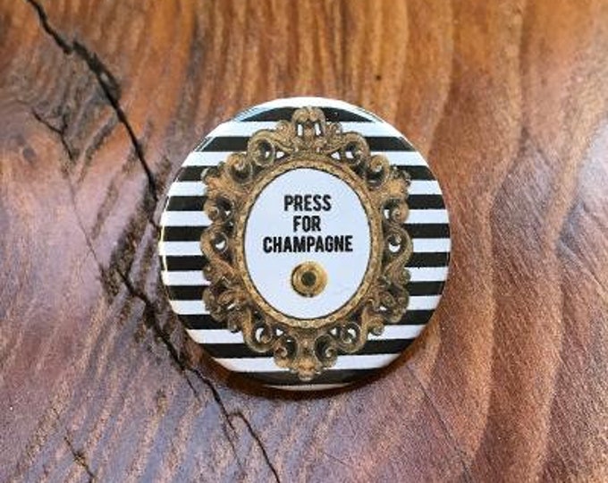 Press for Champagne Designer Needle Minder Magnet