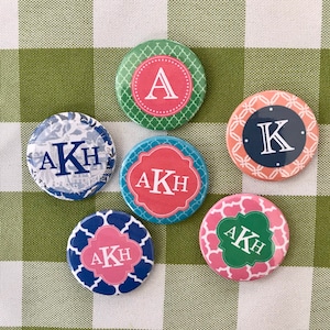 New! Summer Monogrammed Needle Minder Magnets for You, Your stitching Group, Class, Retreat, etc.--Great Gift/Stocking Stuffer!