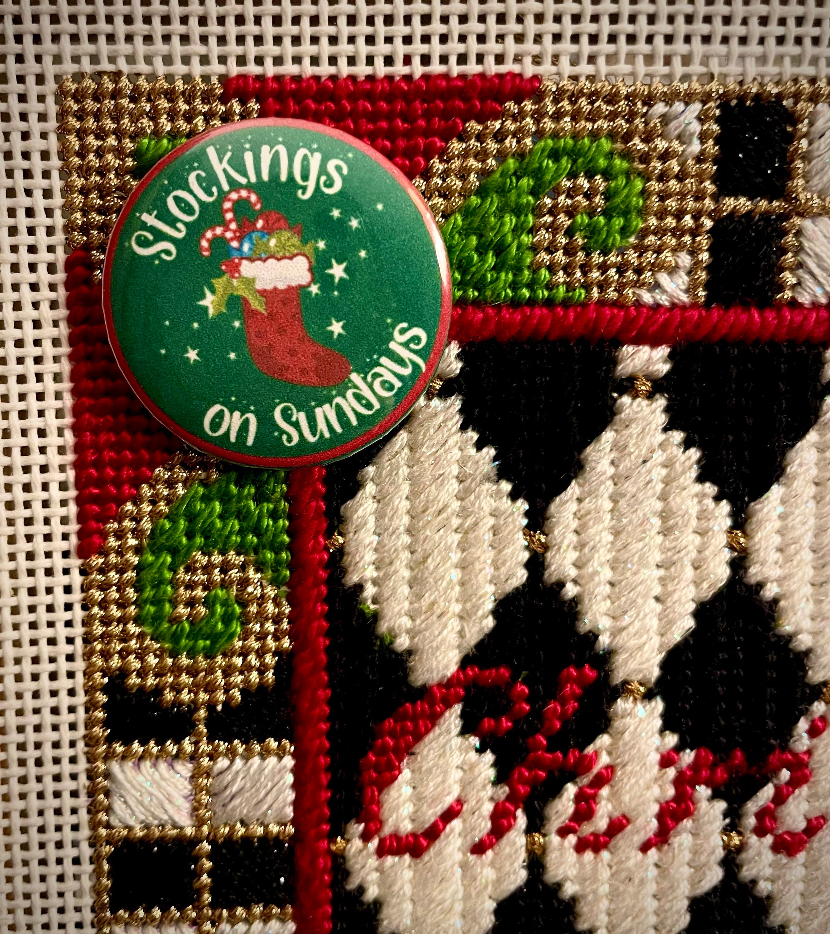 Stockings on Sundays Needle Minder Magnet