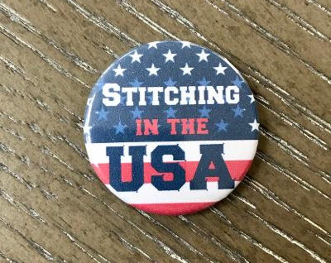 Stitching in the USA Needle Minder Magnet --Gift or Stocking Stuffer for Stitchers