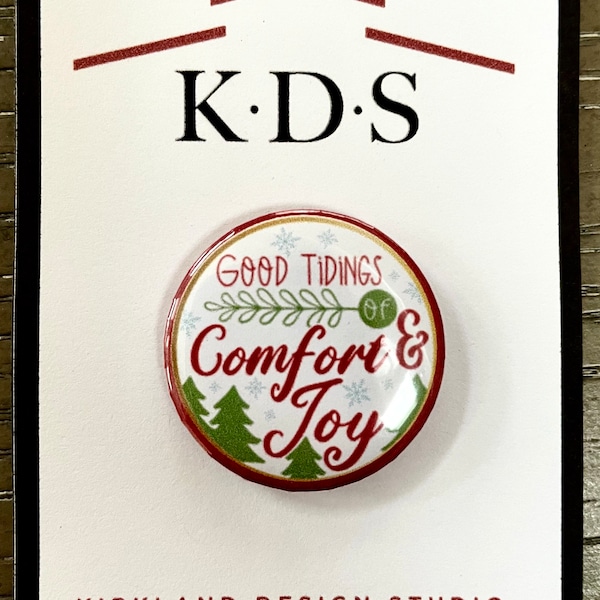 Comfort & Joy Christmas Needle Minder Magnet - Regalo para costureras