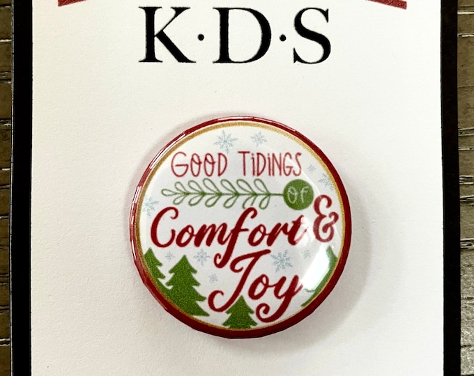 Comfort & Joy Christmas Needle Minder Magnet --Gift for Stitchers