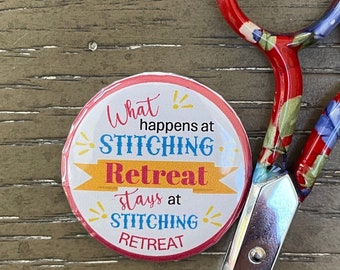 Weekend Forecast: Stitching with no chance of COOKING- Needle Minder Magnet  --Gift or Stocking Stuffer for Stitchers