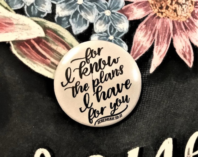 For I Know the Plans I Have For You Jeremiah 29:11 Bible Verse Christian Needle Minder Magnet --Gift for Stitchers