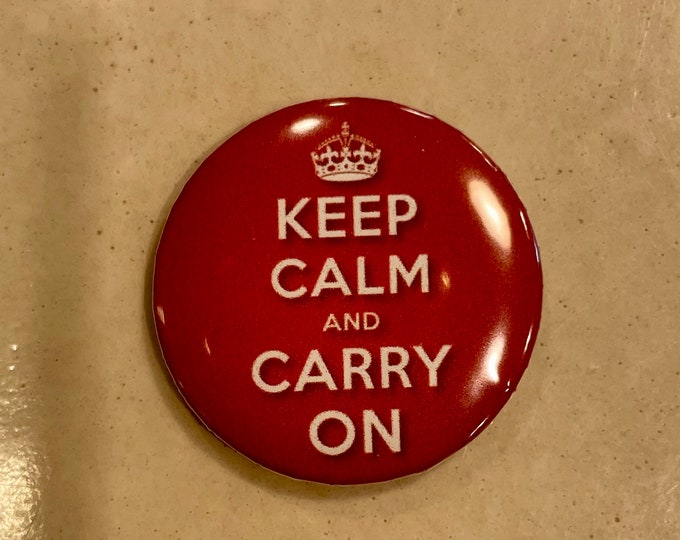 Keep Calm & Carry On Needle Minder Magnet