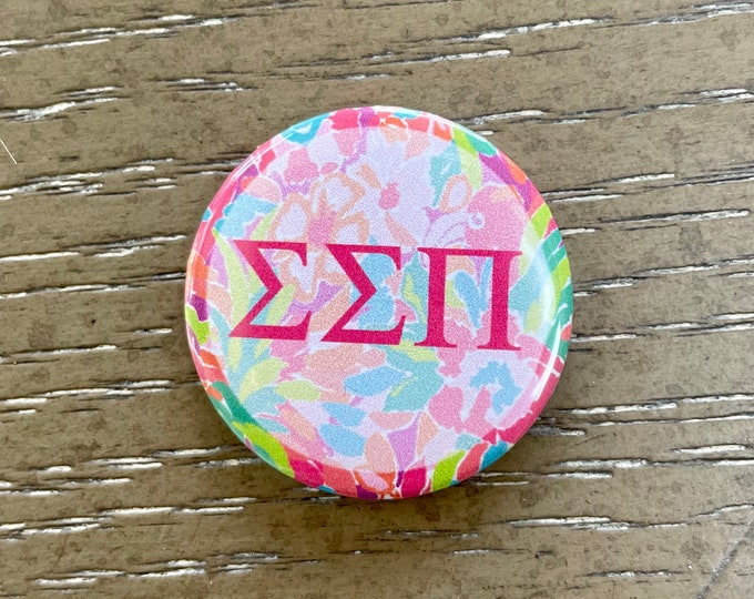 Sigma Sigma Pi (Stitcher’s Safe Place) Greek Sorority Letters Needle Minder Magnet for Stitchers