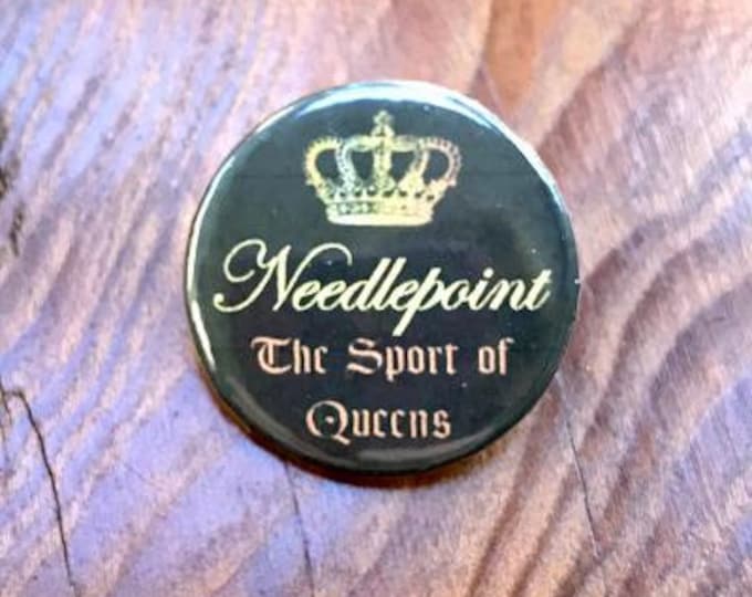 Needlepoint The Sport of Queens Designer Series Needle Minder Magnet --Gift or Stocking Stuffer for Stitchers