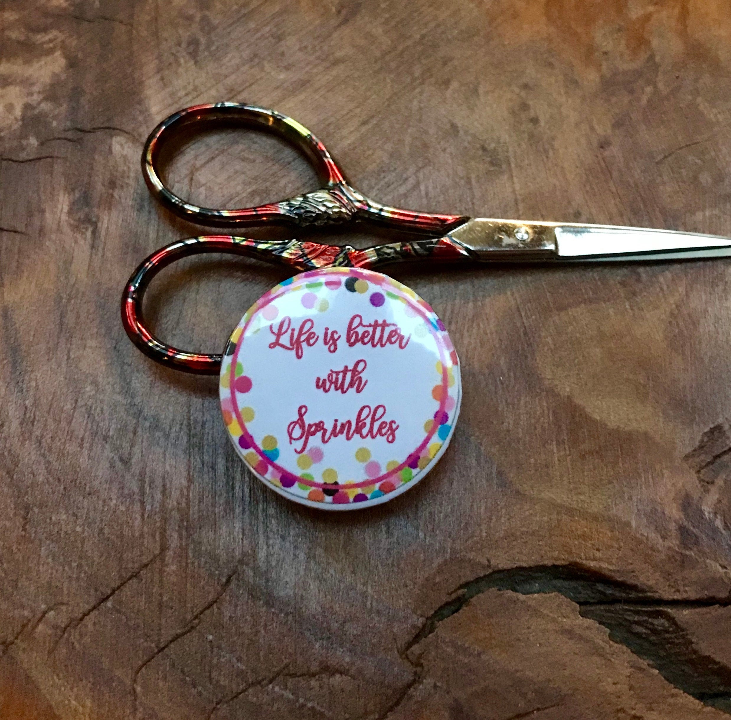 Life is Better with Sprinkles! Needle Minder Magnet --Gift or Stocking  Stuffer for Stitchers